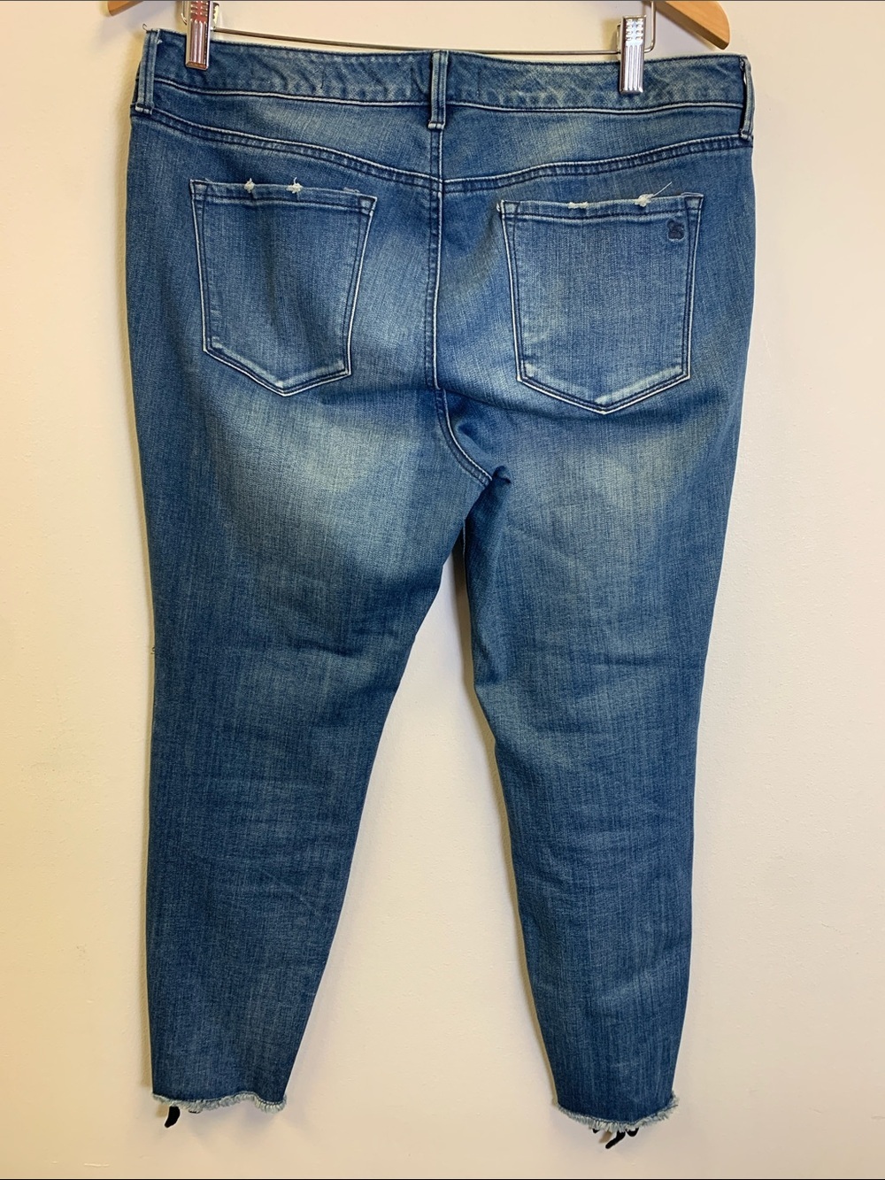 Jessica Simpson Medium Blue Lace-Up Ankle Skinny Jeans - Picture 4 of 5